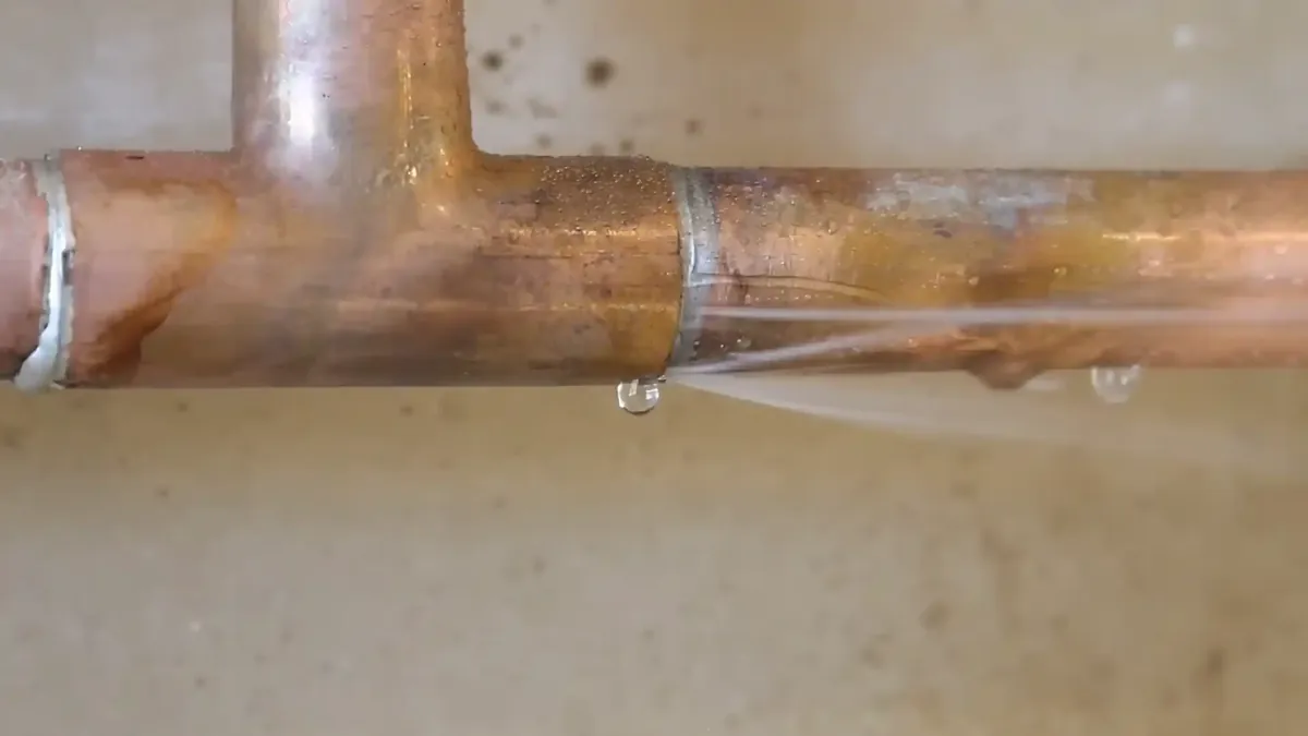 Copper pipe pitting corrosion leak detection Westminster CO &mdash; Clear Creek water 7-8 GPG mineral corrosion Cotton Creek Trendwood