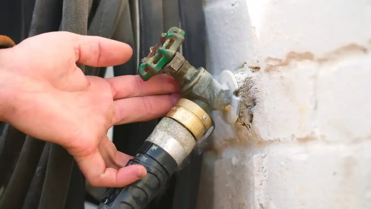 Hose bib outdoor faucet leak repair Westminster CO &mdash; freeze damage frost-proof replacement Cotton Creek Trendwood Front Range winter