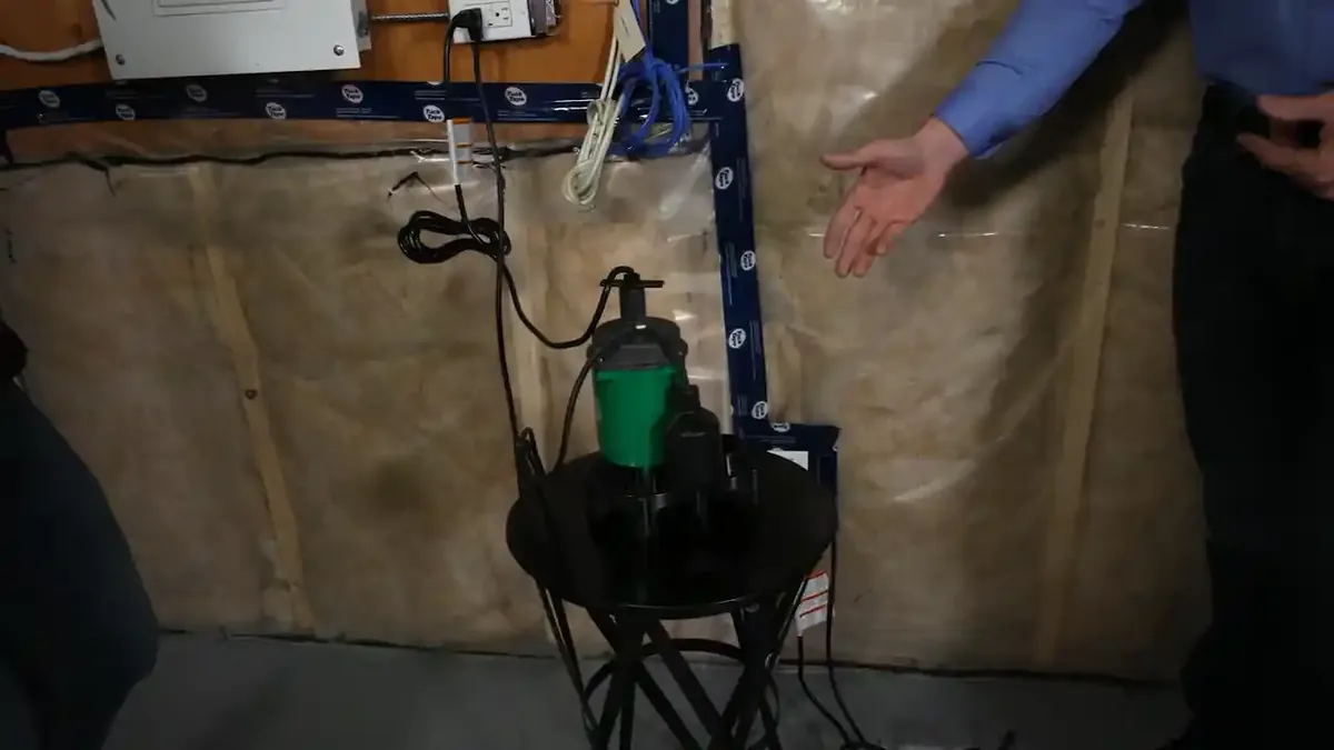 Sump pump discharge line leak detection in Westminster CO finished basement &mdash; bentonite clay snowmelt season